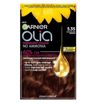Garnier Olia 5.35 Rich Chocolate Brown No Ammonia Permanent Hair Dye