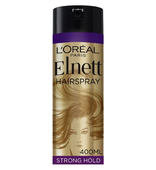L'Oreal Hairspray by Elnett Care For Dry Damaged Hair Strong Hold Argan Oil Shine 400ml