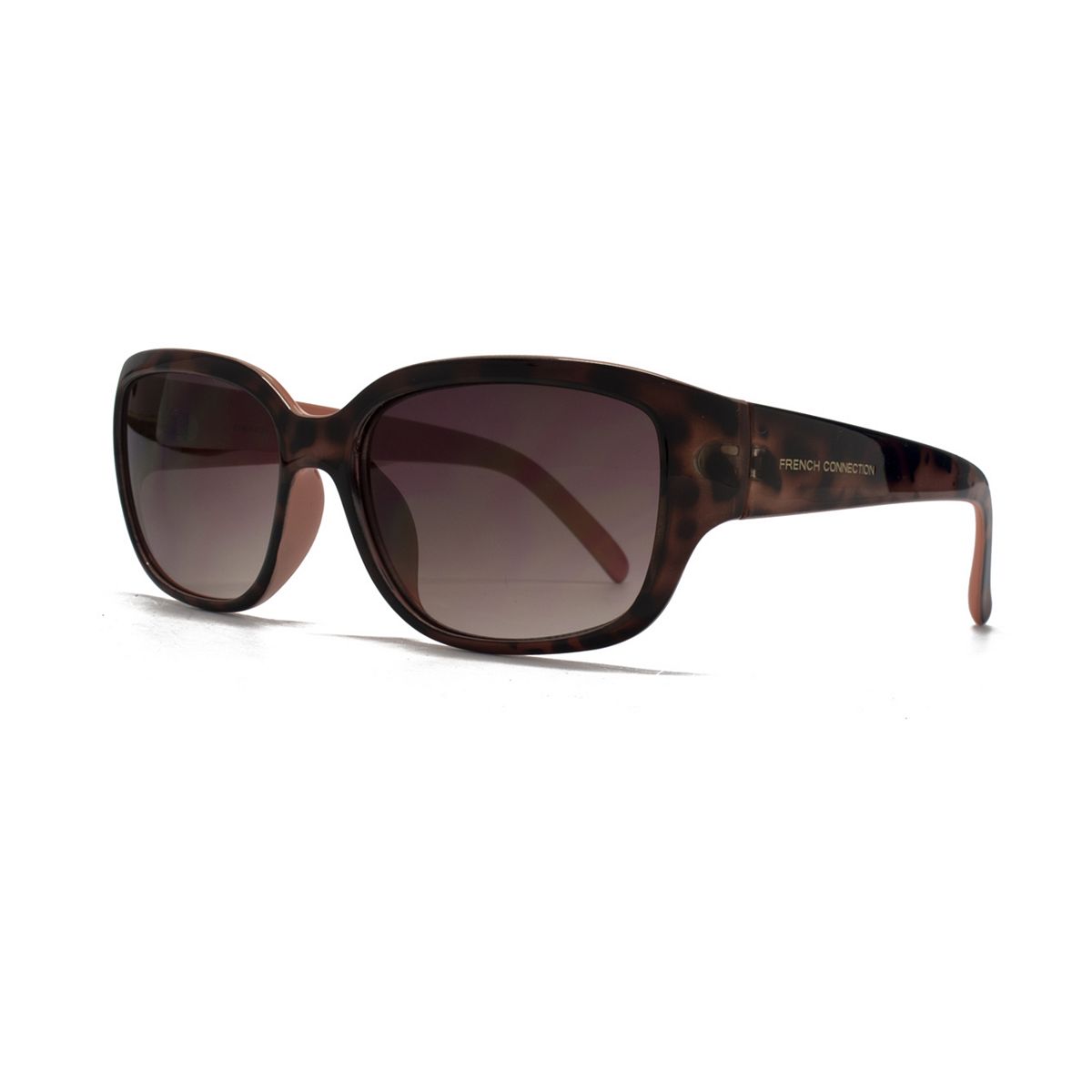 French Connection Women's Sunglasses - Tortoiseshell And Peach Frame Multicolor
