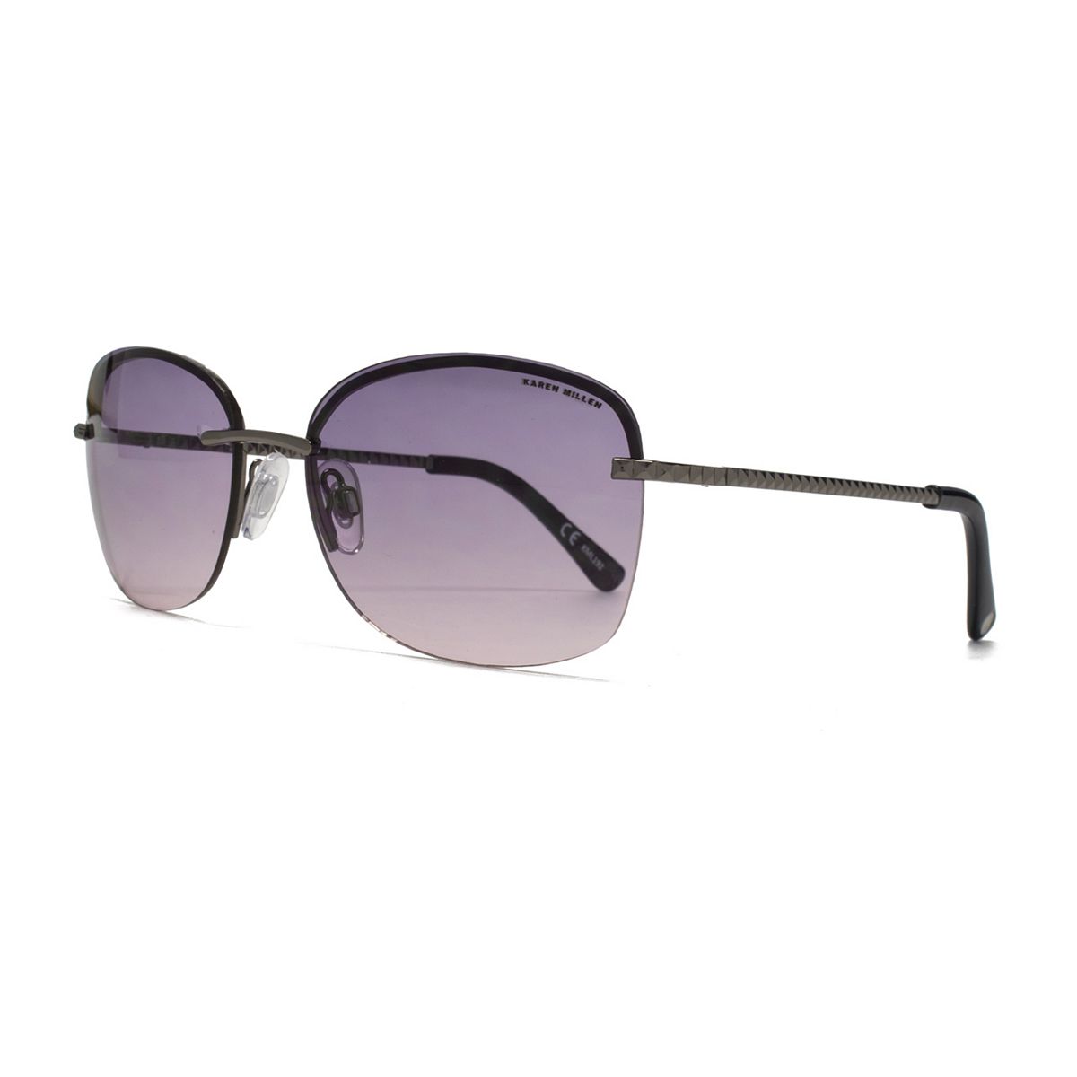 Karen Millen Gunmetal Sunglasses Multicolor