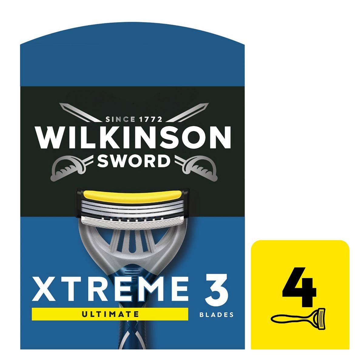 Wilkinson Sword Xtreme 3 Ultimate Men's Disposable Razors 4 Pack