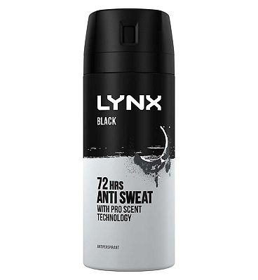 Lynx Men Black Antiperspirant Deodorant Aerosol 150ml