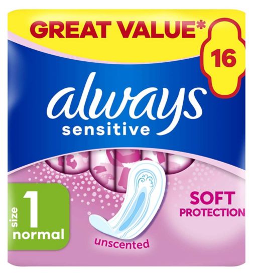 Always Sensitive Normal Ultra (Size 1) Sanitary Towels 16 Pads