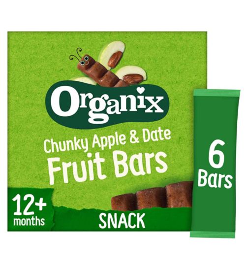 Organix Apple & Date Organic Fruit Snack Bar Multipack 6x17g