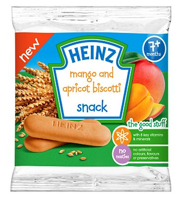 Heinz 7+ Months Mango and Apricot Biscotti Snack 60g