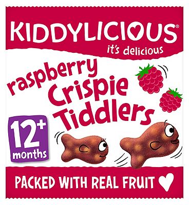 Kiddylicious Raspberry Crispie Tiddlers 12 Months+ 12g