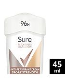 Sure Maximum Protection Anti-perspirant Cream Stick Sport Strength 45ml