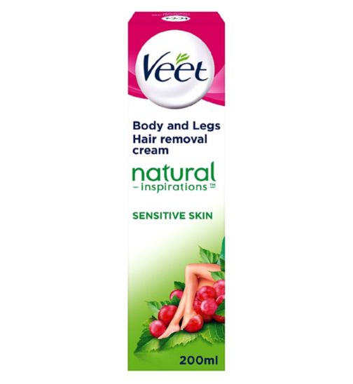Veet Natural Inspirations Hair Removal Cream for Sensitive Skin 200ml