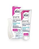 Veet Face Hair Removal Kit, Sensitive Skin, 2x50ml - Boots