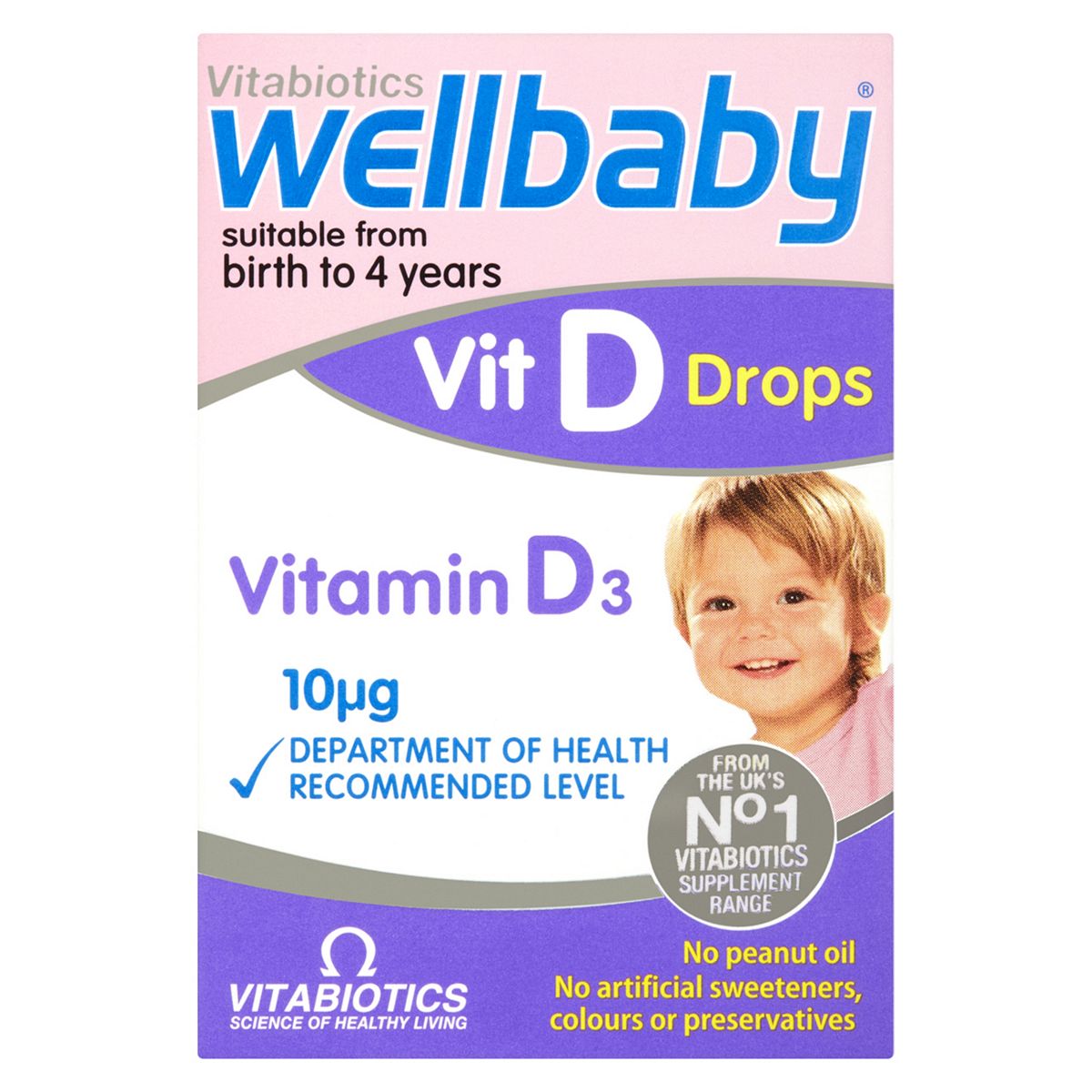 Wellbaby Vitabiotics Vit D Drops Birth To 4 Years 30Ml