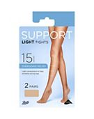 Boots 15 Denier Shine and Sheer Nude Tights 2 Pair Pack - Boots