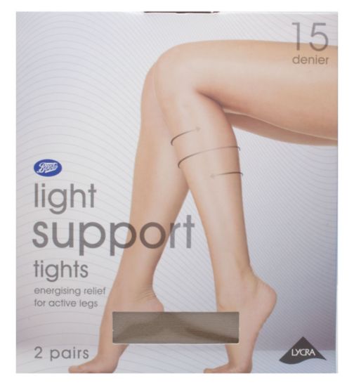 Boots Light Support Tights Natural Tan