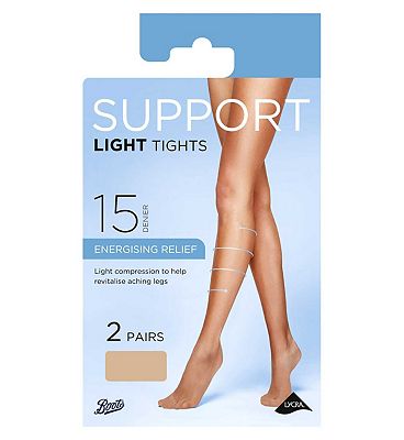 Boots light support tights natural tan