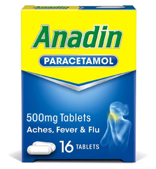 Anadin Paracetamol 500mg - 16 Tablets