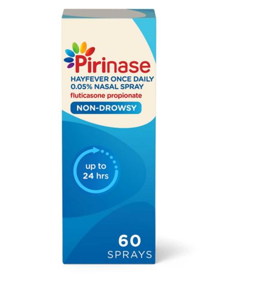Pirinase Hayfever Relief For Adults 0.05% Nasal Spray - 60 Sprays