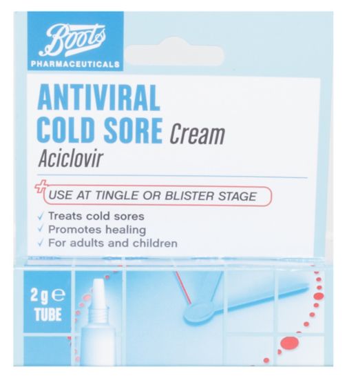 Boots Antiviral Cold Sore Cream 2g Tube Boots