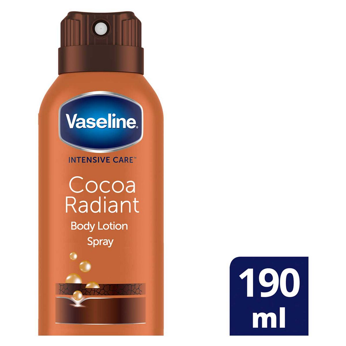 Vaseline Intensive Care Cocoa Radiant Spray Moisturiser 190 ml, 190ml
