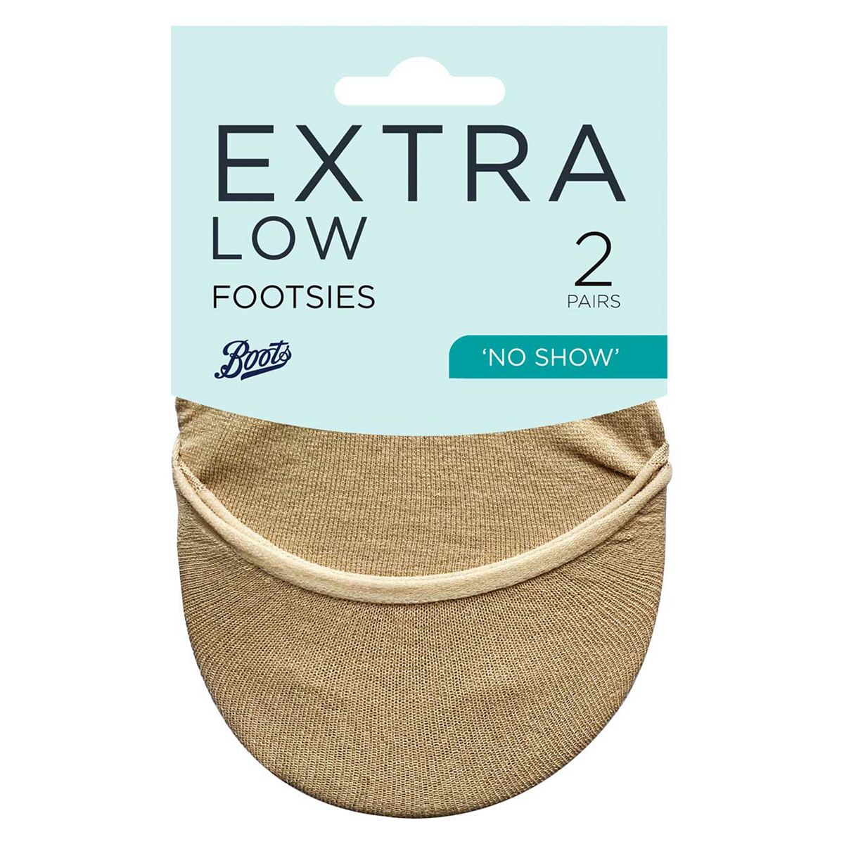   Extra Low Cotton Footsies 2 Pairs Nude Multicolor