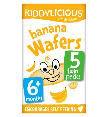Kiddylicious Banana Wafers 6+ Months 5 x 4g