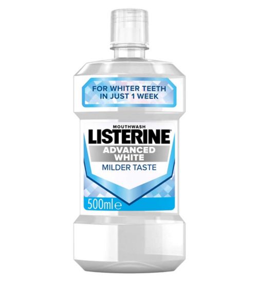 LISTERINE® Advanced White Milder Taste Mouthwash 500ml