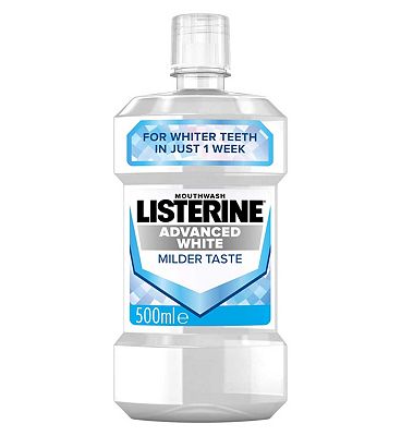 Listerine Advanced White Milder Taste Mouthwash 500ml