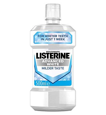 LISTERINE Advanced White Milder Taste Mouthwash 500ml