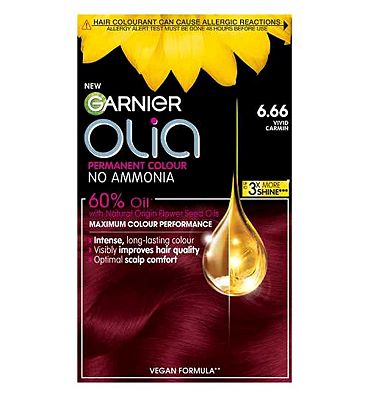 Garnier Olia 6.66 Vivid Garnet Red No Ammonia Permanent Hair Dye