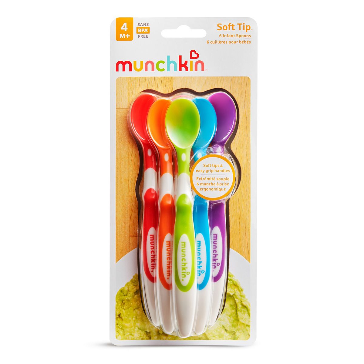 Munchkin 6 Soft-Tip Infant Spoons 4M+