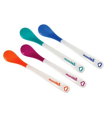 Netko White Hot Safety Spoons - Infant Feeding Baby Spoons - Care