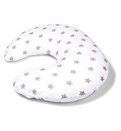 Widgey Feeding, Nursing & Pregnancy Pillow, Silver Star