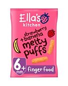 Ella's Kitchen Organic Strawberry and Banana Melty Puffs Baby Snack 6+ Months 20g