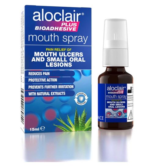 Aloclair Plus Fast Acting Mouth Ulcer Spray 15ml