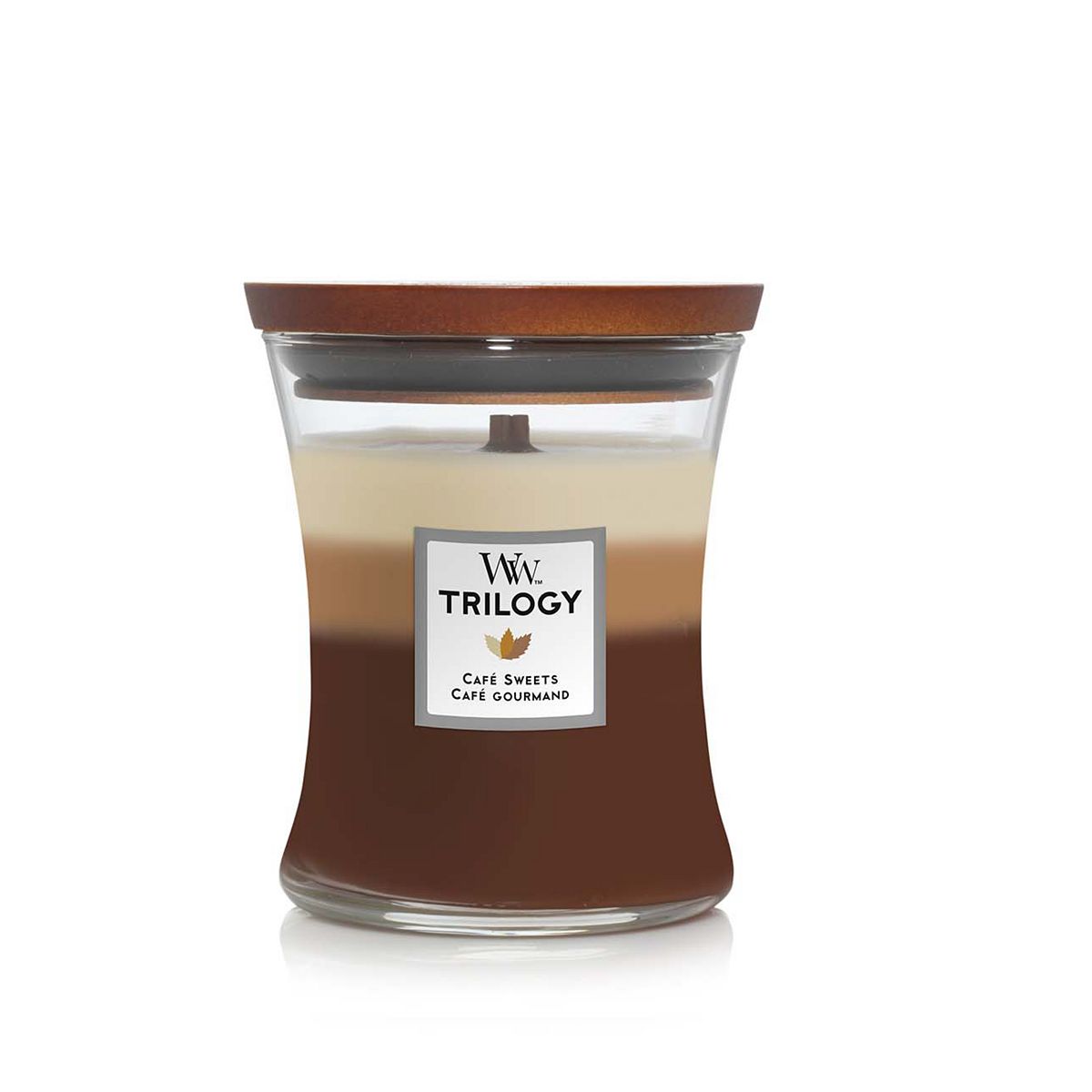 Woodwick Medium Candle Café Sweets Trilogy 275G