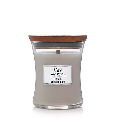 Candela profumata WoodWick MEDIUM HOURGLASS LINEN