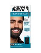 Just For Men Moustache & Beard Brush-In Colour Gel, Black