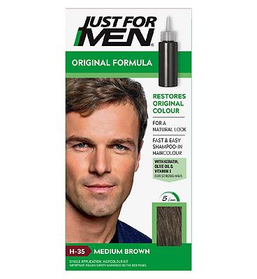 Just For Men Hair Colourant, Natural Medium Brown