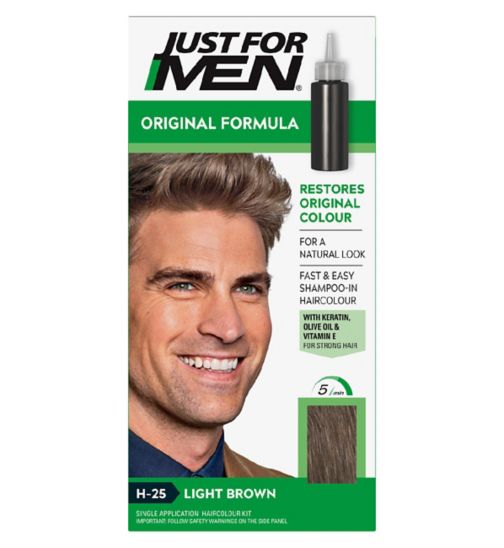 Just For Men Hair Colourant, Natural Light Brown - Boots Ireland