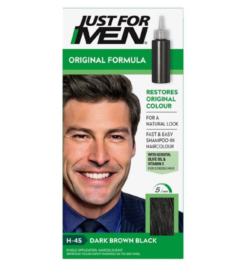 Just For Men Hair Colourant, Natural Dark Brown Black - Boots