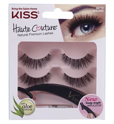 false eyelashes & glue Kiss Boots