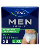 TENA Men Active Fit Incontinence Pants Plus Size Medium 9 pack