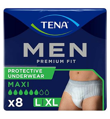 TENA Men Premium Fit Incontinence Pants Large - 8 pack