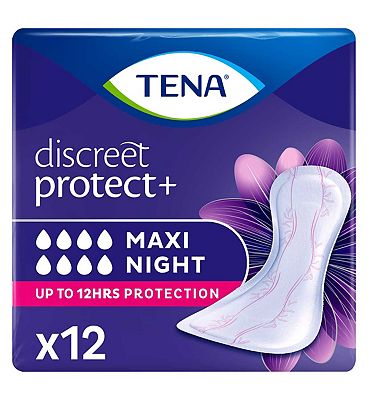 Tena Lady Discreet Maxi Incontinence Pads - Pack of 12