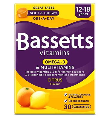 Bassetts Multivitamins Citrus Flavour Soft & Chewies 12-18 Years - 30.