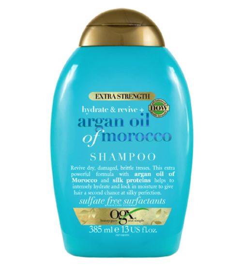 OGX Hydrate & Revive+ Argan Oil of Morocco Extra Strength pH Balanced Shampoo 385ml