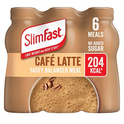 SlimFast Caf Latte Shake 6 x 325ml (1.95L)