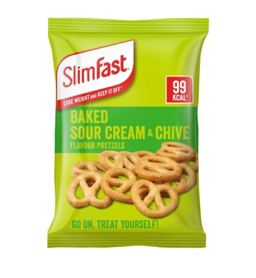 SlimFast Sour Cream & Chive Flavour Pretzels 23g