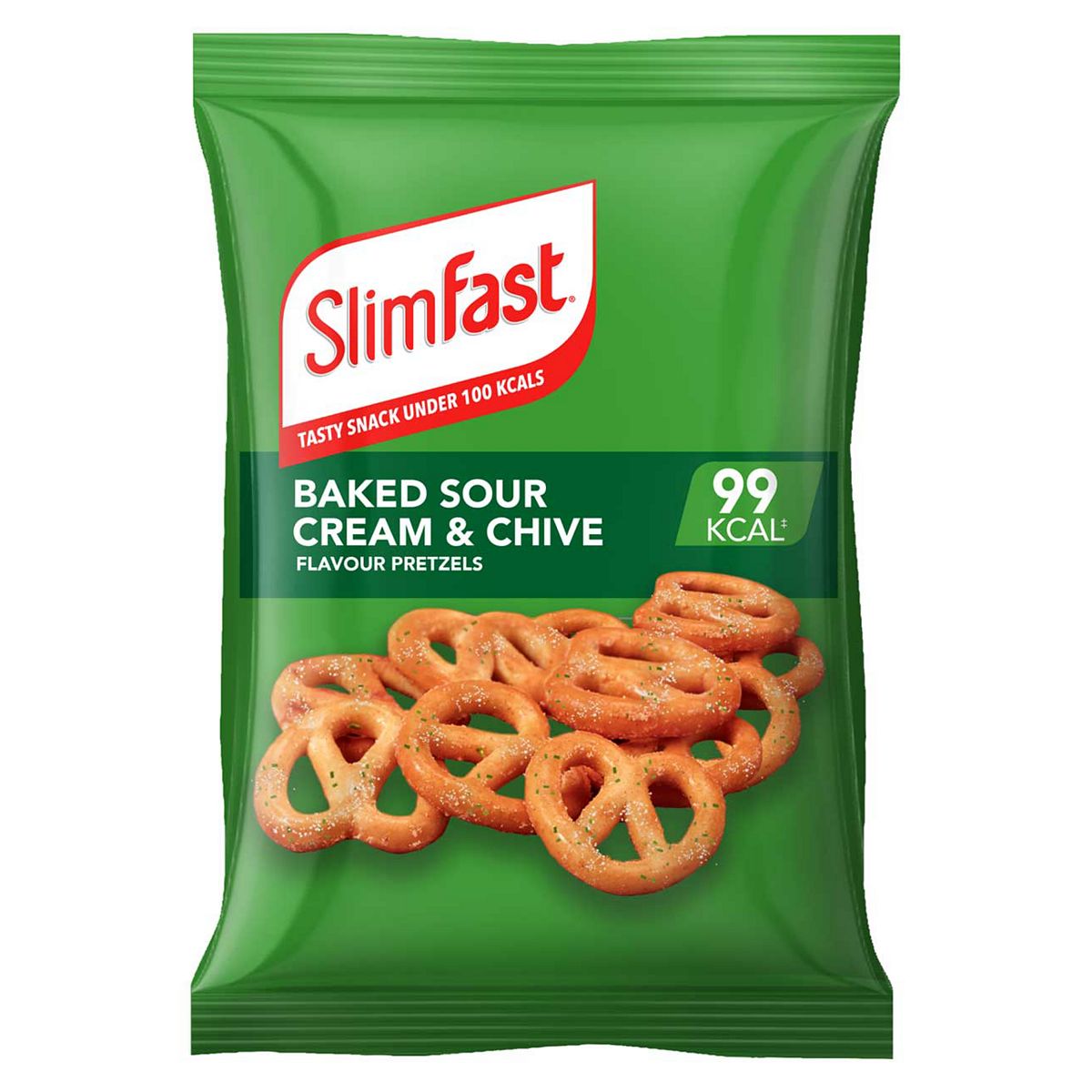 Slim Fast Slimfast Baked Sour Cream & Chive Flavour Pretzels - 23G