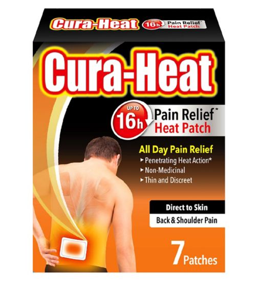 Cura-Heat Direct to Skin Back and Shoulder Pain Relief Patch (7 Patches)