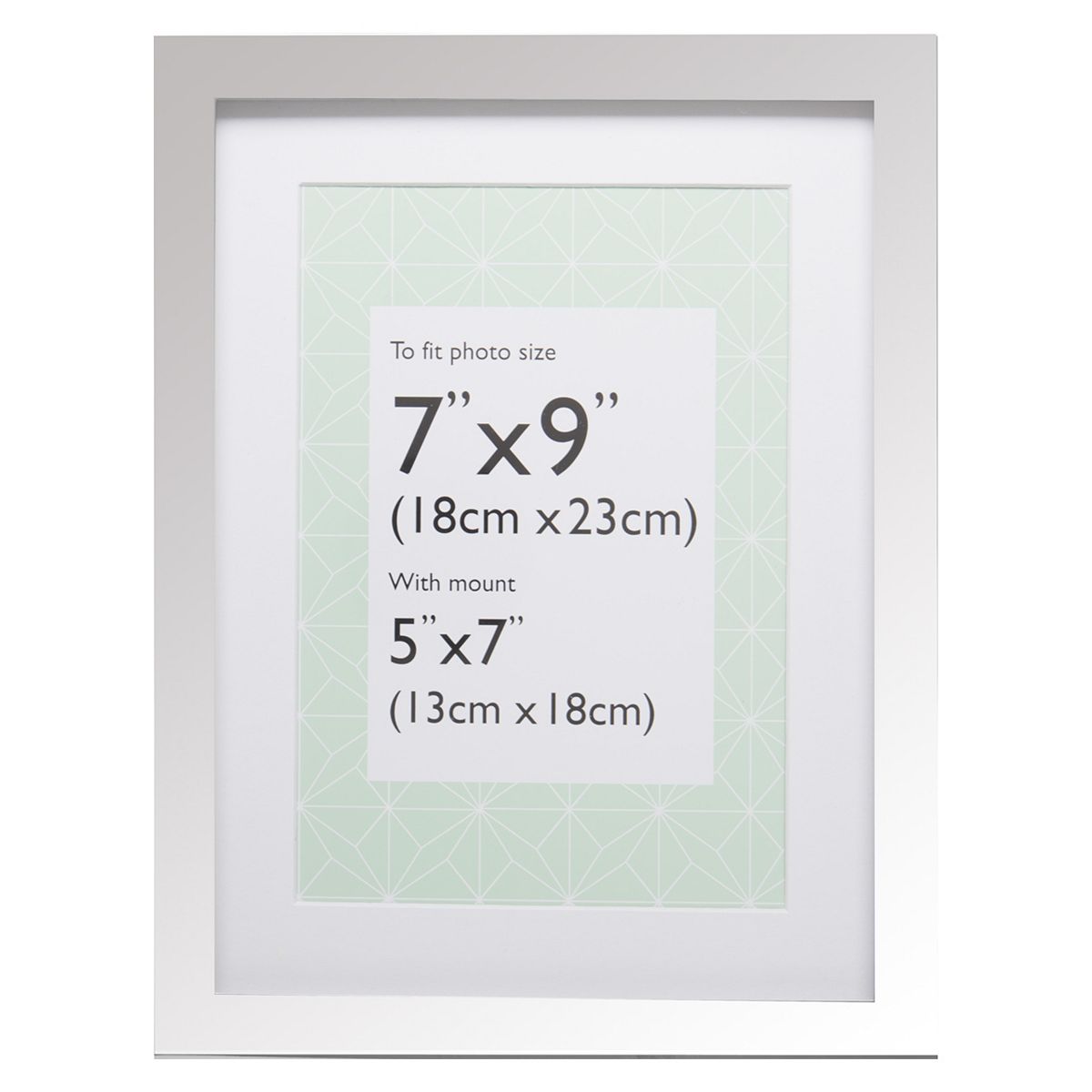 The Frames Company Eliza Silver Box Photo Frame 5X7