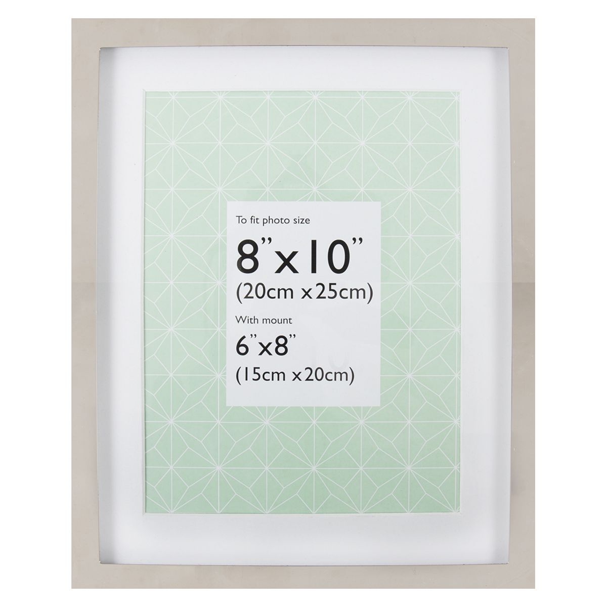 The Frames Company Eliza Silver Box Photo Frame 6X8
